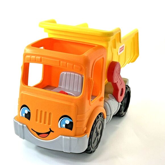 Fisher Price Little People Work Together Dump Truck Construction Sounds Work - Picture 1 of 8